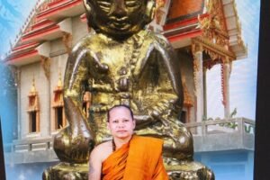 พระกริ่งจีนใหญ่ วัดป่าบ้านบะแต้ จำลองจากองค์ราชวงศ์หมิง ปี2566