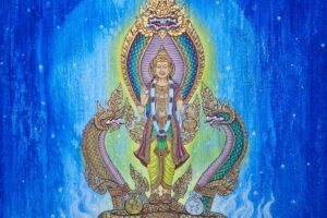 ภาพวาดนาคเทพราชาโชค เศรษฐีโกฏิล้าน