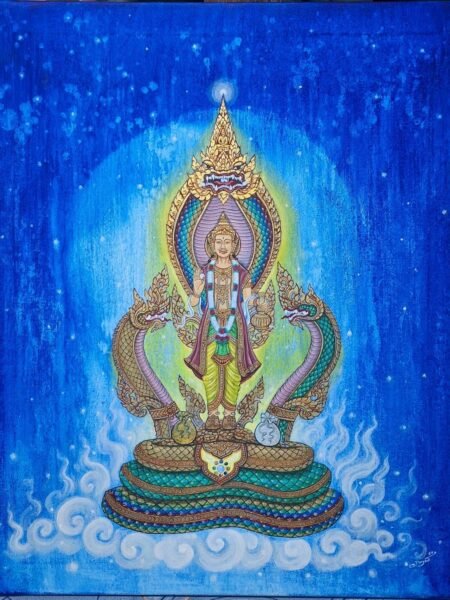 ภาพวาดนาคเทพราชาโชค เศรษฐีโกฏิล้าน